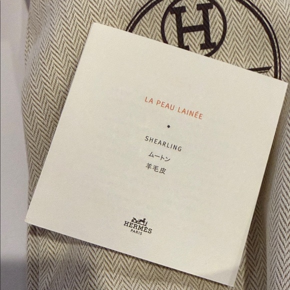 RARE FIND | HERMES BNIB SHEARLING ORAN SANDALS NATUREL 39 EU - US 8.5 - Picture 7 of 7